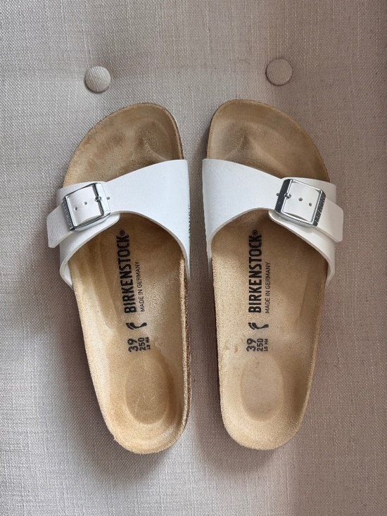 Birkenstock Shoes - Birkenstock Madrid White Birko-Flor Sandals | EU 39 | Like New | Made in Germany
